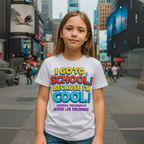 I Go To School Because I’m Cool – Kids Motivational T-Shirt